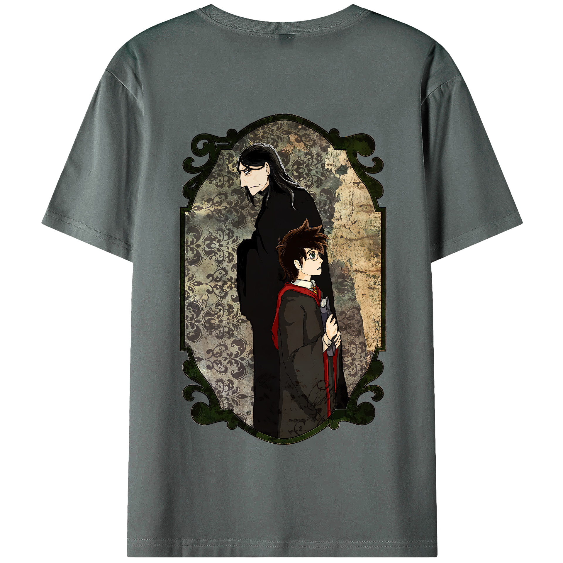 （画像用） Harry Potter ハリー・ポッターシリーズ 綿100％半袖Tシャツ（背面プリント）
